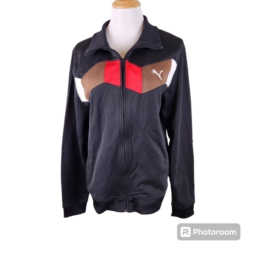 PUMA Designer Streetwear Track Jacket Full Zip Men's Outerwear, sz XL